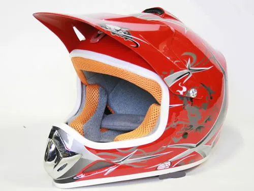 Dětská Moto Helma Nitro, Červená