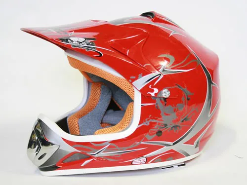 Dětská Moto Helma Nitro, Červená