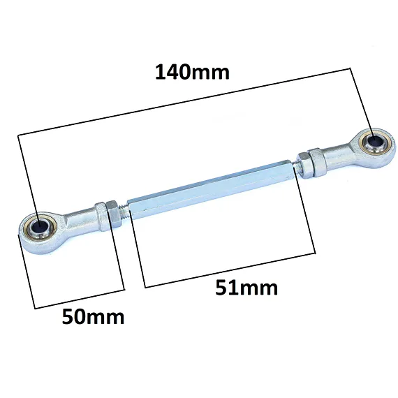 Spojovacia tyč riadenia pre miniquad 