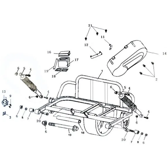 Plastový kryt motora HammerHead GT80