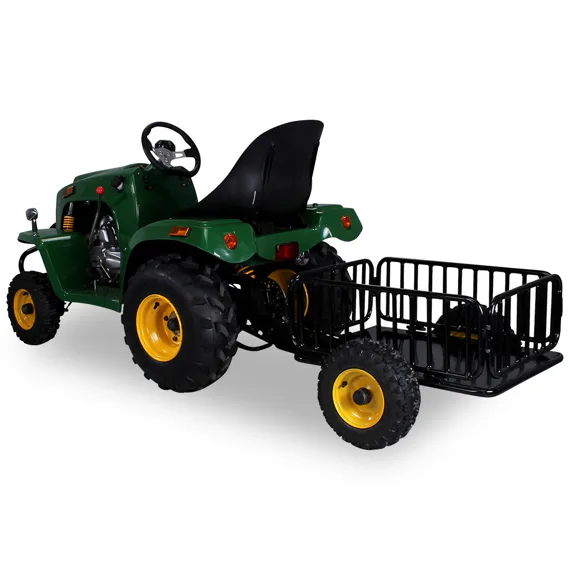 Záhradný traktor s prívesom 110ccm - Zelená