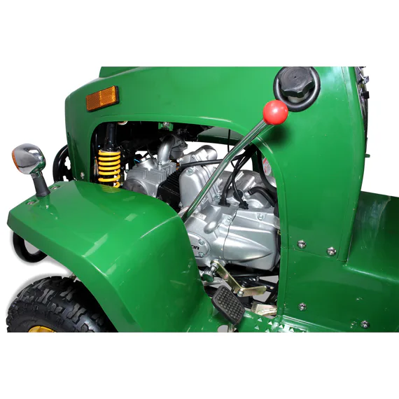 Záhradný traktor s prívesom 110ccm - Zelená