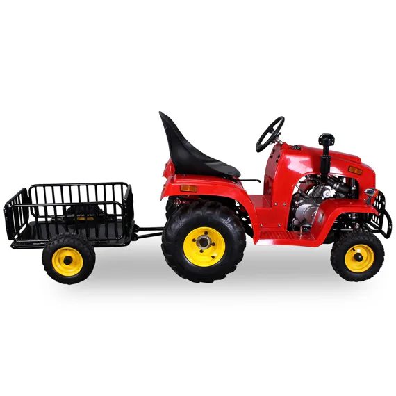 Záhradný traktor s prívesom 110ccm - Červená