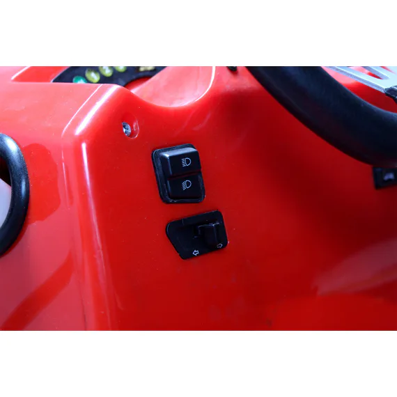 Záhradný traktor s prívesom 110ccm - Červená