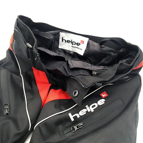 Dětské moto kalhoty HEIPE červené