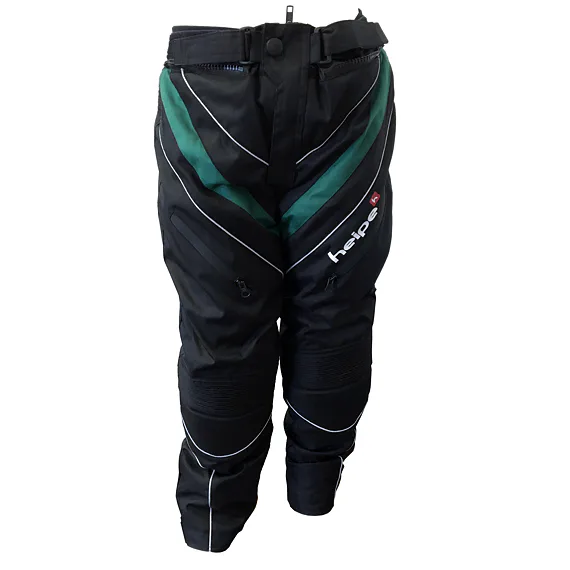 Detské moto nohavice HEIPE zelené