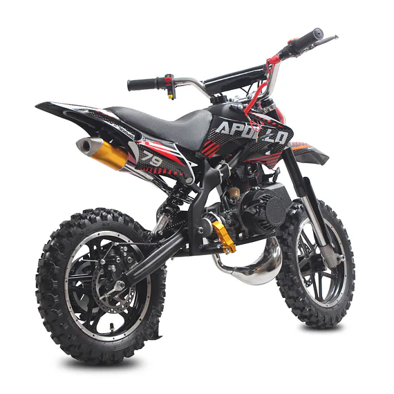 Minicross MiniRocket Apollo 49ccm E-start - Čierna