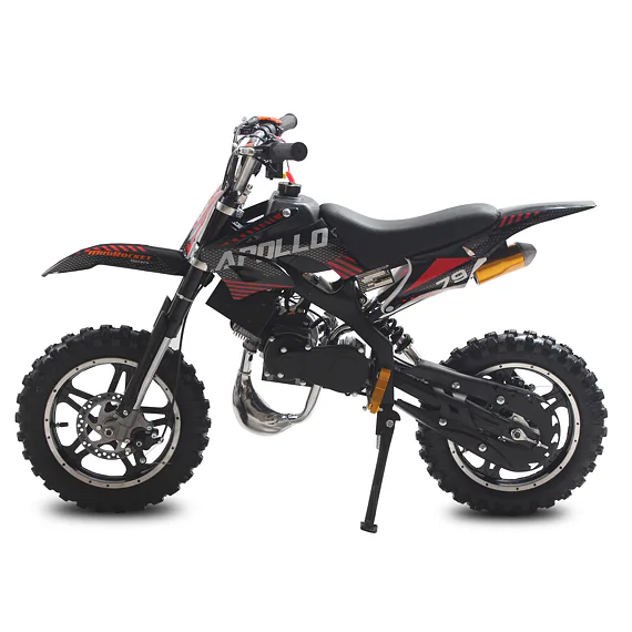 Minicross MiniRocket Apollo 49ccm E-start - Čierna