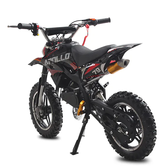 Minicross MiniRocket Apollo 49ccm E-start - Čierna