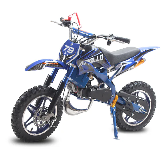 Minicross MiniRocket Apollo 49ccm E-start - Modrá