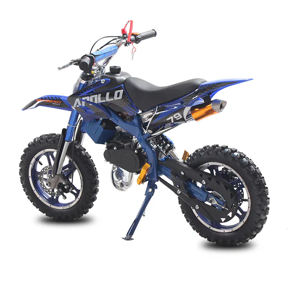 Minicross MiniRocket Apollo 49ccm E-start - Modrá