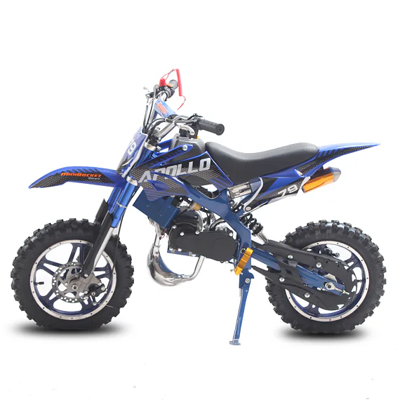 Minicross MiniRocket Apollo 49ccm E-start - Modrá