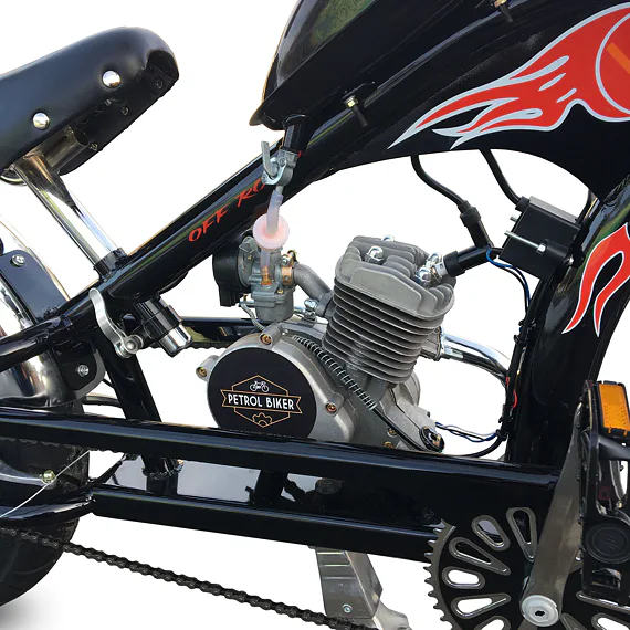 Motobicykel Petrol Biker Chopper 80cc Black