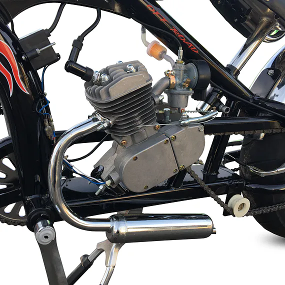 Motokolo Petrol Biker Chopper 80cc Black
