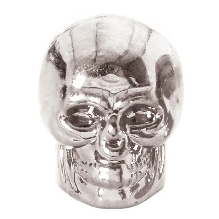 Čepičky ventilků Oxford Skull stříbrné