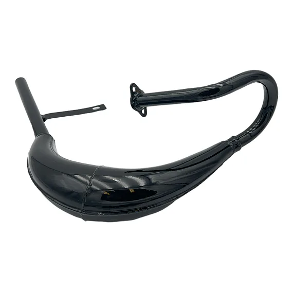 Tuningový výfuk na motorový bicykel, čierny