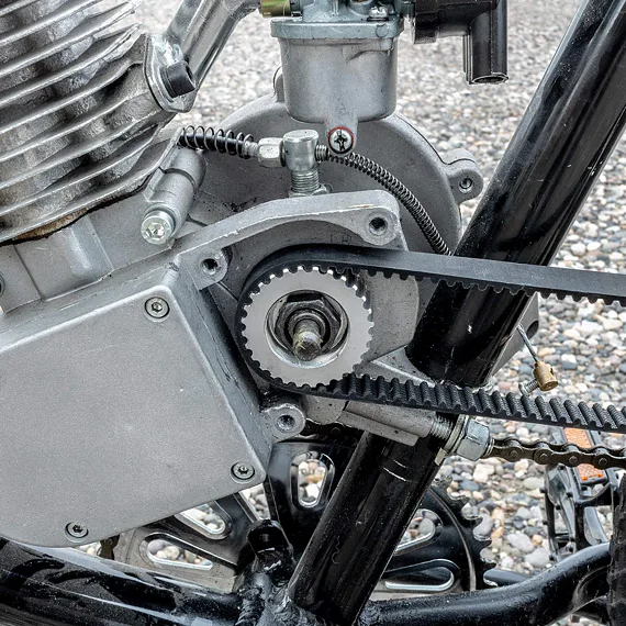 Súprava na remeňový pohon motorového bicykla