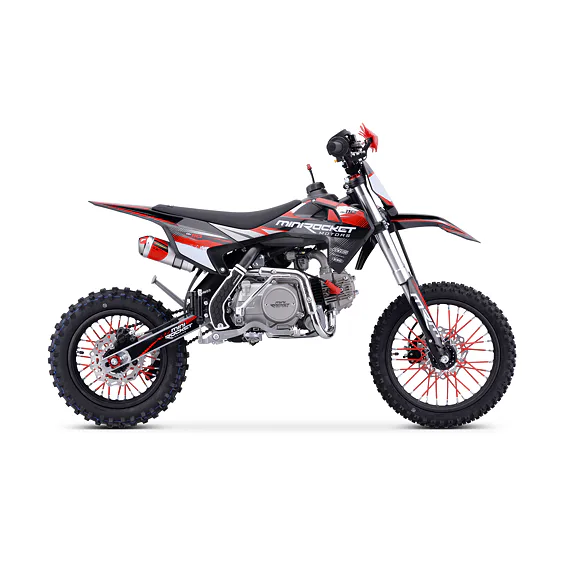 Pitbike MiniRocket DK110 Poloautomat, čierny
