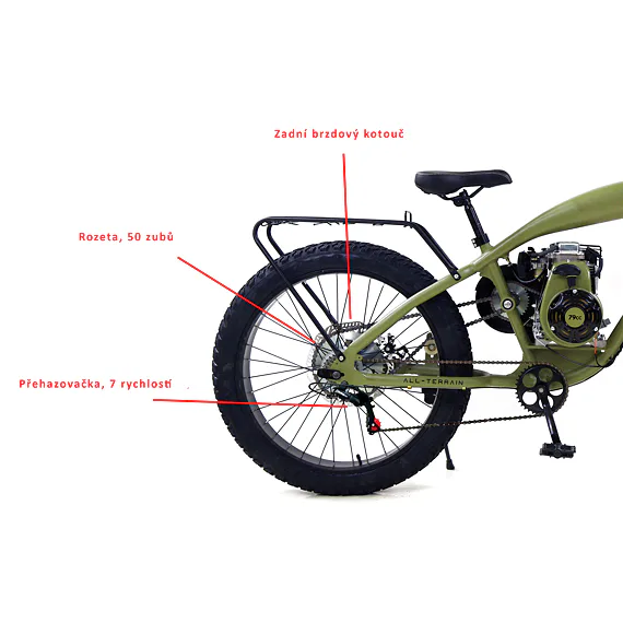 Motokolo PetrolBiker ALL TERRAIN Fat Tire šedé