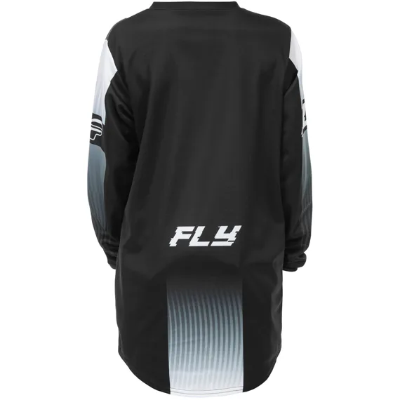 Detský dres FLY RACING F-16 (čierna/biela)