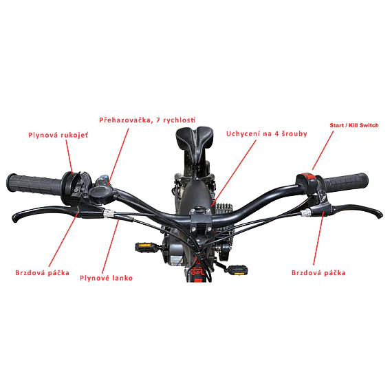 Motokolo PetrolBiker ALL TERRAIN Fat Tire šedé