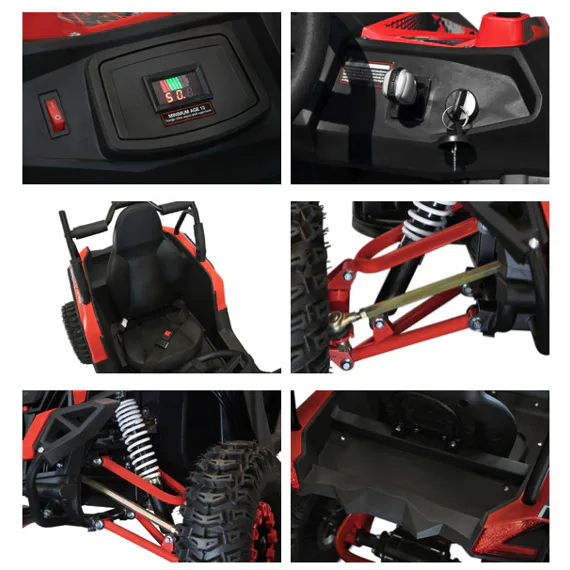 MiniRocket ECO MiniUTV 1200W červená