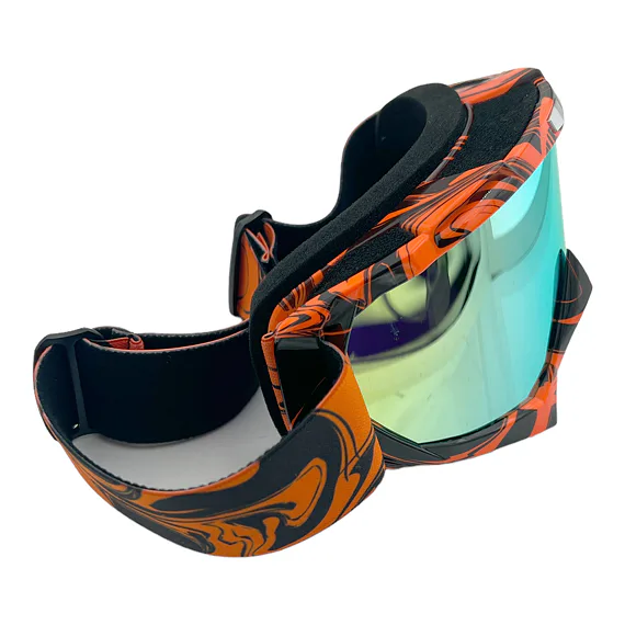 Oranžové Cross/MTB brýle - zlaté sklo