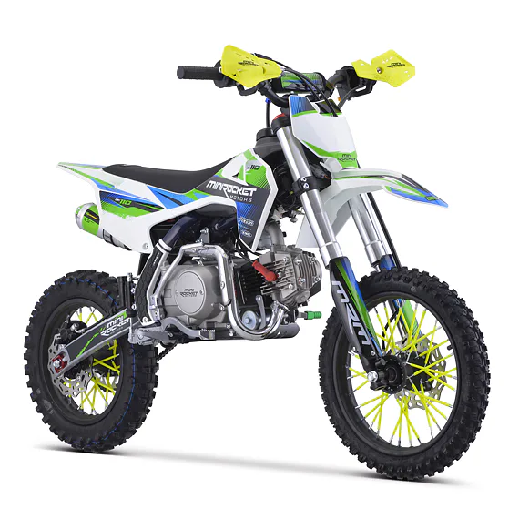Pitbike MiniRocket DK110 Poloautomat, modrý