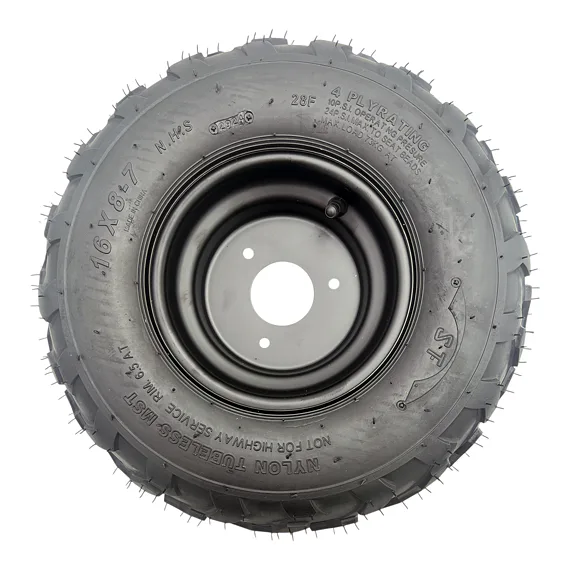 Pravé koleso s diskom 16x8-7" V-profil, oceľový ráfik s 3 otvormi