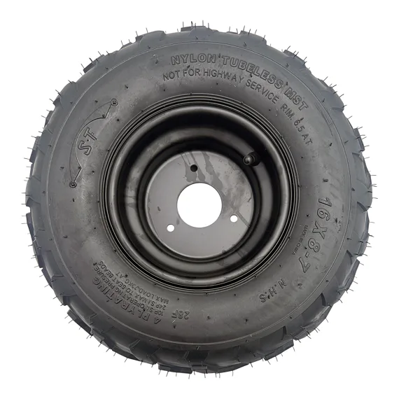 Ľavé koleso s diskom 16x8-7" V-profil, oceľový ráfik s 3 otvormi