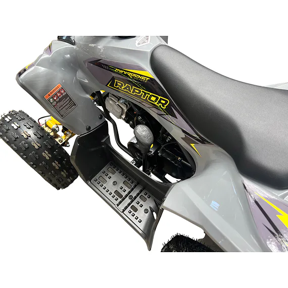 Detská štvorkolka MiniRaptor 110cc, sivá