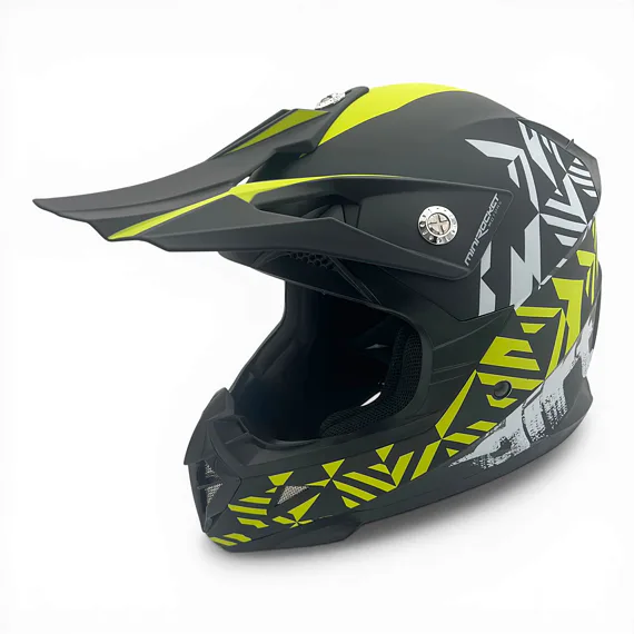 Dětská cross helma MiniRocket DIRT, Yellow Fluo