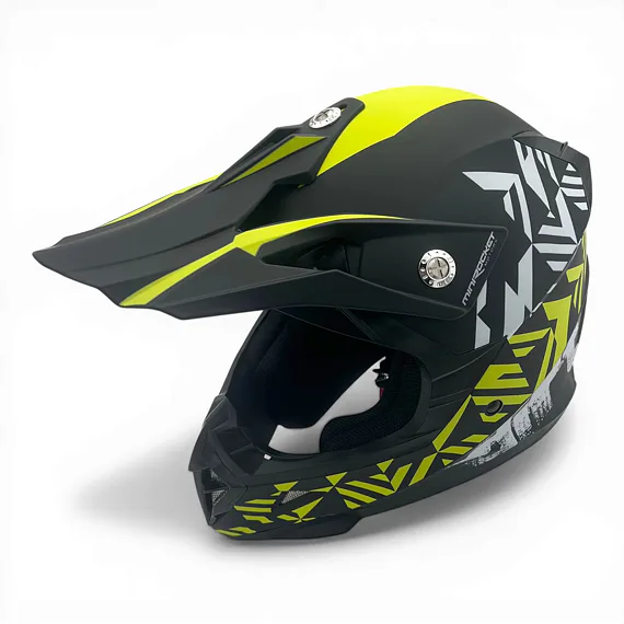 Dětská cross helma MiniRocket DIRT, Yellow Fluo