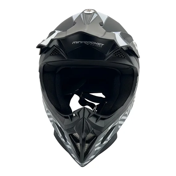 Detská motokrosová prilba MiniRocket DIRT, Grey