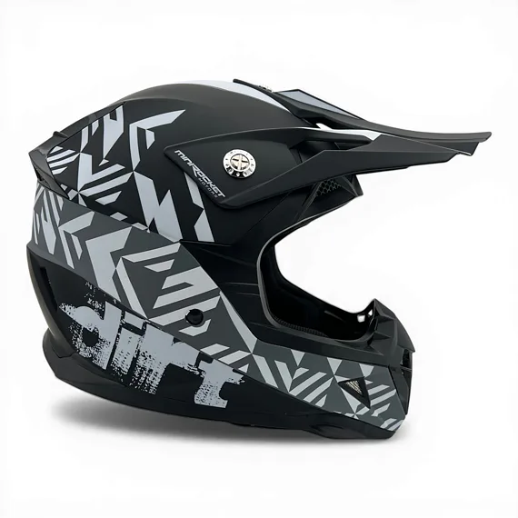 Detská motokrosová prilba MiniRocket DIRT, Grey
