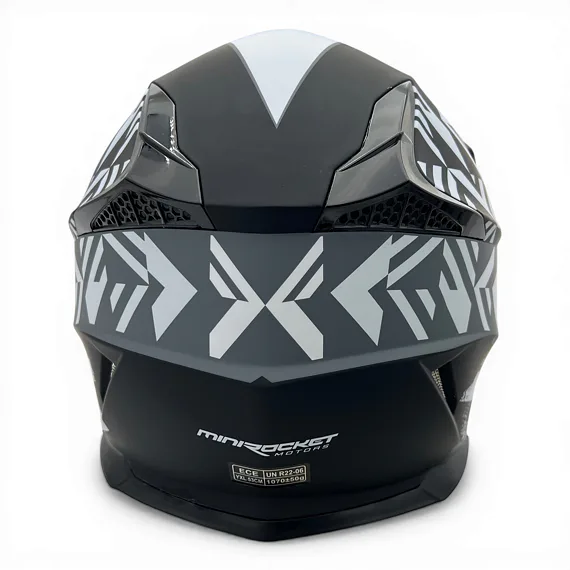 Detská motokrosová prilba MiniRocket DIRT, Grey