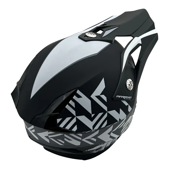 Detská motokrosová prilba MiniRocket DIRT, Grey
