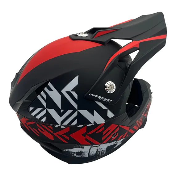 Detská motokrosová prilba MiniRocket DIRT, Red
