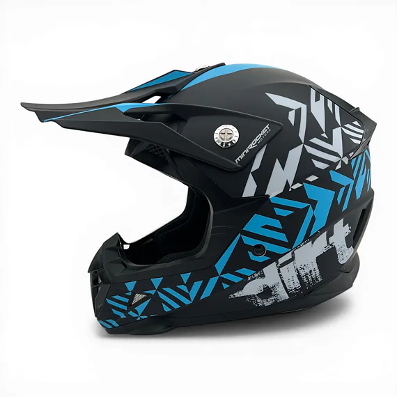 Dětská cross helma MiniRocket DIRT, Blue