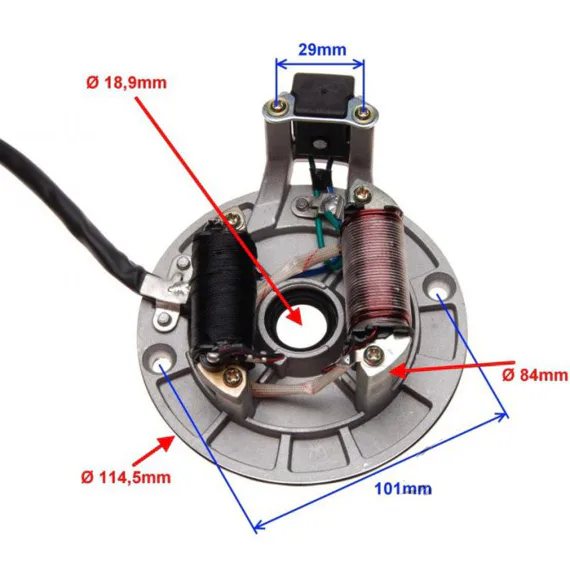 Stator zapaľovania, typ 02