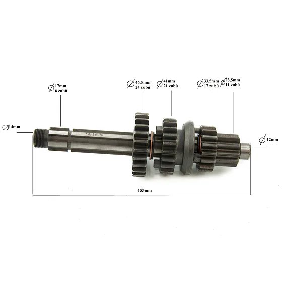 Kompletní sada převodovky, 150ccm