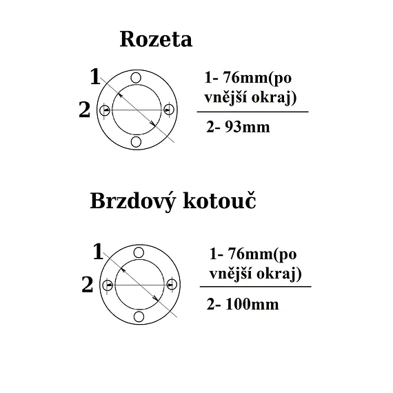Ráfek 12" Zadní, T02