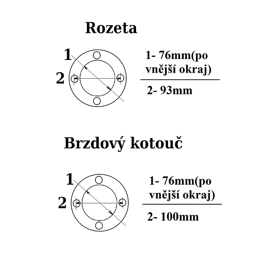 Zadný ráfik 10" - 15 mm