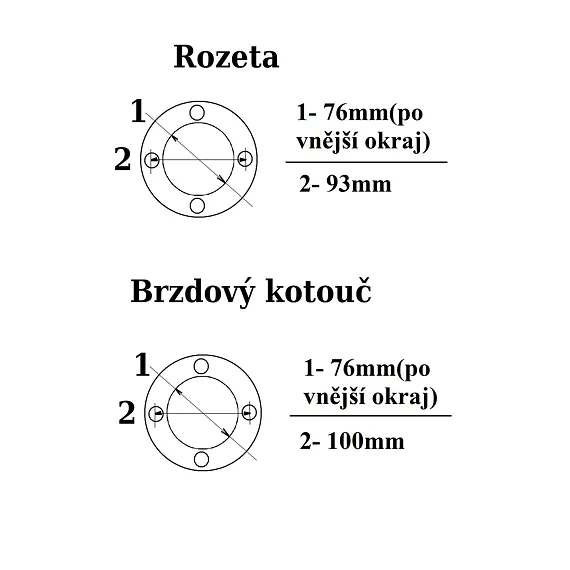 Kompletní přední kolo 60/100-14"