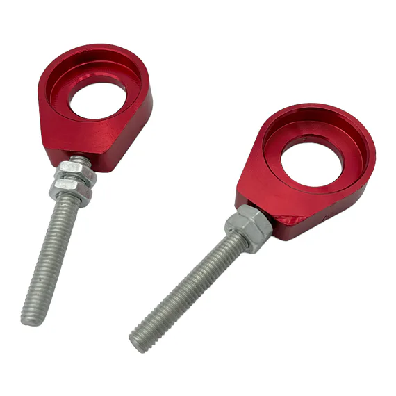 Napínače zadného kolesa, červené - Os 12 mm