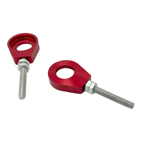 Napínače zadného kolesa, červené - Os 12 mm