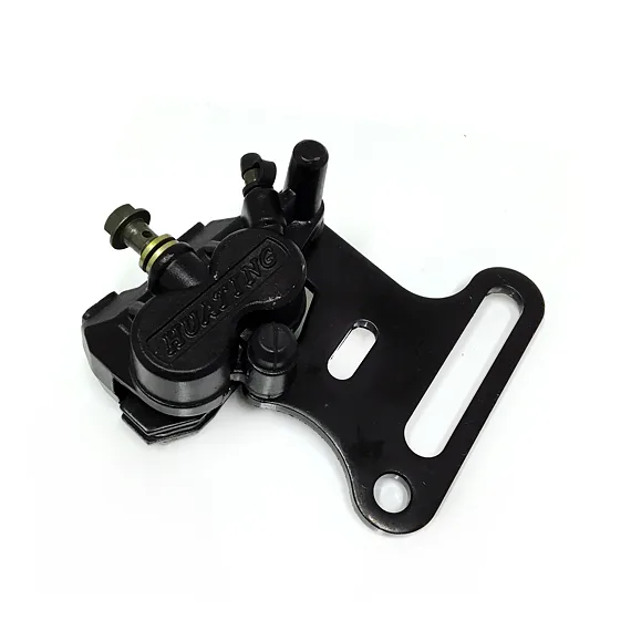 Zadný brzdový strmeň pre PitBike, dvojpiestikový, 12mm