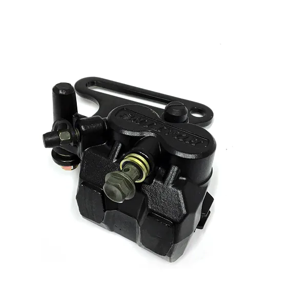 Zadný brzdový strmeň pre PitBike, dvojpiestikový, 12mm