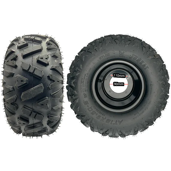 Kompletné koleso 18x9.5-8" A-shape, 4 otvory, stred 90 mm