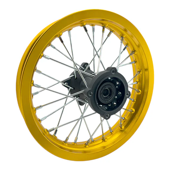 Zadný ráfik na pitbike 12 palcov ALLOY – zlatá farba